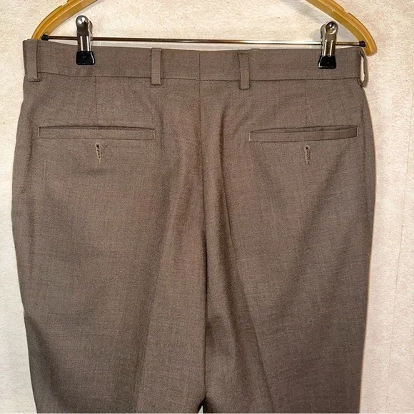Michael Michael Kors Pants Mens 33x30 Brown Straight Fit Dress Office Casual‎ - Picture 5 of 5
